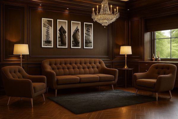 Wohnzimmer-Set BENITO 2: 3-Sitzer Sofa + 2 Sessel