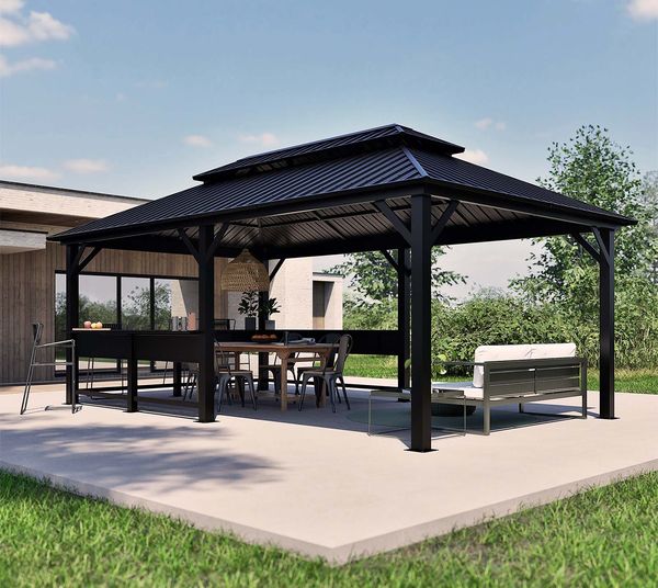 Sojag Bondi 1220 | Metall Pavillon mit festem Dach