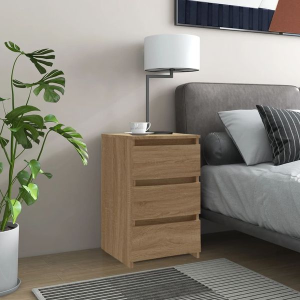 vidaXL Nachttisch Sonoma-Eiche 40x35x62,5 cm Holzwerkstoff 806217