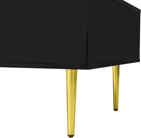 Moderner Couchtisch in Schwarz mit Hochglanz und 2 Schubladen Bild 10