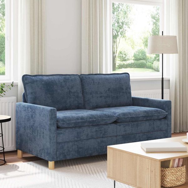 vidaXL Sofa Blau 156 x 81 x 87,5 cm Polyester 42028865