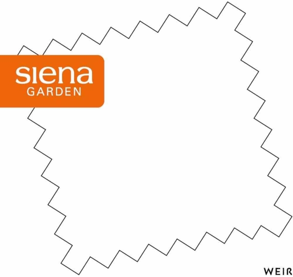 SIENA GARDEN Dach weiß zu Berlino Pavillon 3x3 Meter, Bezug aus Polyester, PU-beschichtet, 180g/m² in weiß