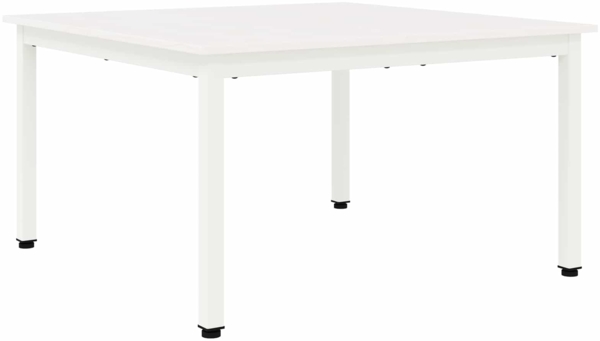 vidaXL Couchtisch Weiß 80 x 80 x 45 cm Massives Kiefernholz 892768