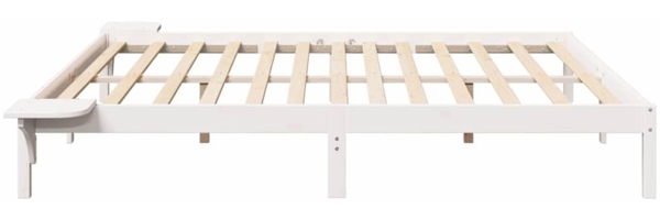 vidaXL Bettrahmen Weiß 180 x 200 cm Massives Kiefernholz 873179 Bild 5
