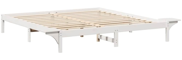 vidaXL Bettrahmen Weiß 180 x 200 cm Massives Kiefernholz 873179 Bild 6
