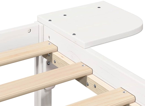 vidaXL Bettrahmen Weiß 180 x 200 cm Massives Kiefernholz 873179 Bild 7