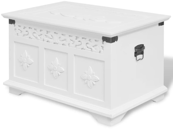 vidaXL Aufbewahrungstruhe 2 Stück Weiß 244360