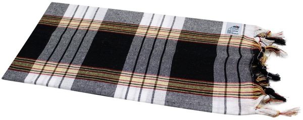 my Hamam Hamamtücher Hamamtuch Set 2 Stück kariert blau, schwarz, Baumwolle, Polyester (Spar-Set, 2-St), flach gewebt, vielseitig verwendbar Bild 3