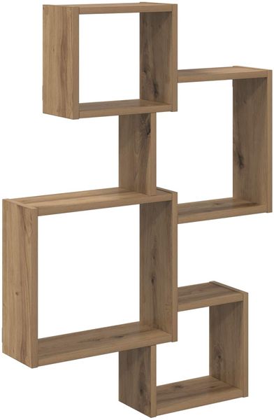 vidaXL Wandwürfelregale Wandhalterung Artisan-Eiche Holzwerkstoff 8012131