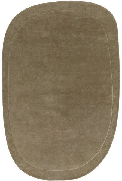 benuta Wollteppich Shape, Sonderform, Höhe: 6 mm, Kunstfaser, Berber, Ethno-Style, Wohnzimmer