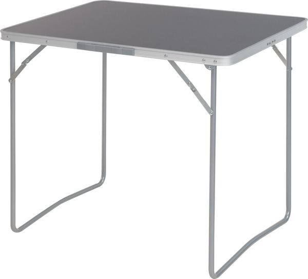 Koopman Campingtisch Klapptisch Aluminium 80x60 cm Grau Leicht Zelten Urlaub (1-St), 80x60x70cm, mit Tragegriff, Aluminium, Wasserdicht, Camping
