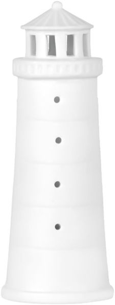 räder Meeresrauschen LED Leuchtturm aus weißem Porzellan 11,5cm mit Beleuchtung