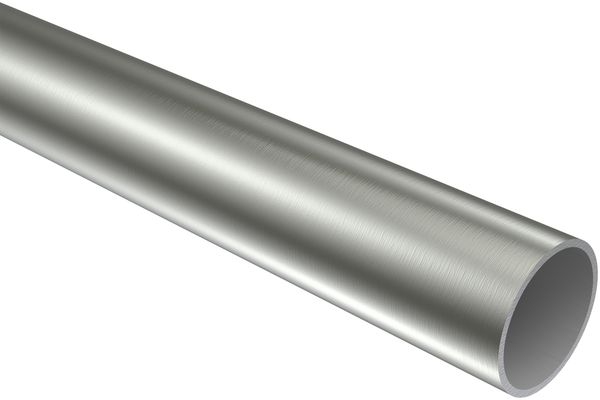 Gardinenstangen-Set Platon Luino 140 cm, 1-läufig (ohne Ringe), 20 mm Ø Edelstahl-Optik Bild 4