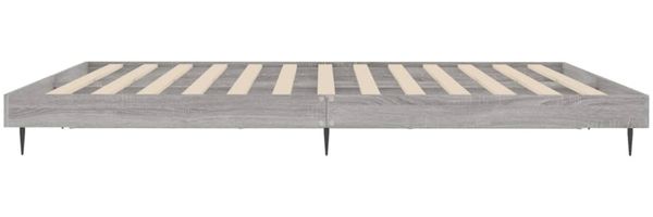 vidaXL Bettgestell ohne Matratze Grau Sonoma 160x200 cm Holzwerkstoff 832235 Bild 7