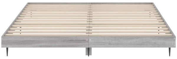 vidaXL Bettgestell ohne Matratze Grau Sonoma 160x200 cm Holzwerkstoff 832235 Bild 6