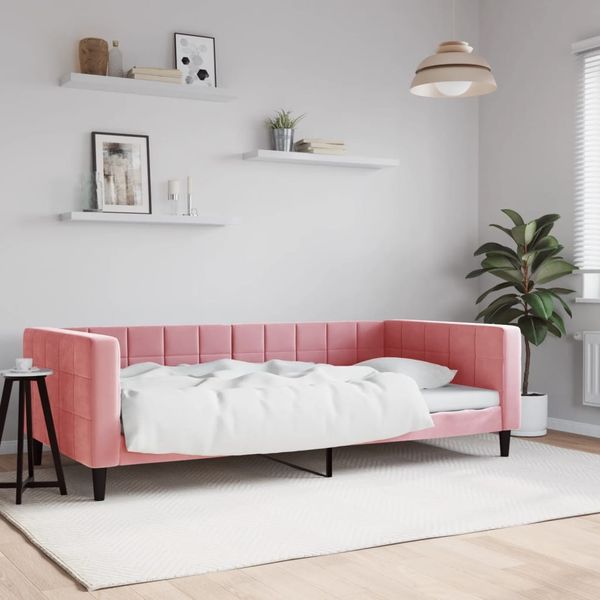 vidaXL Tagesbett Rosa 100x200 cm Samt 354018