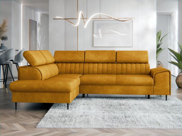 Ecksofa Kadurin (Farbe: Wave 05, Seite: Links)
