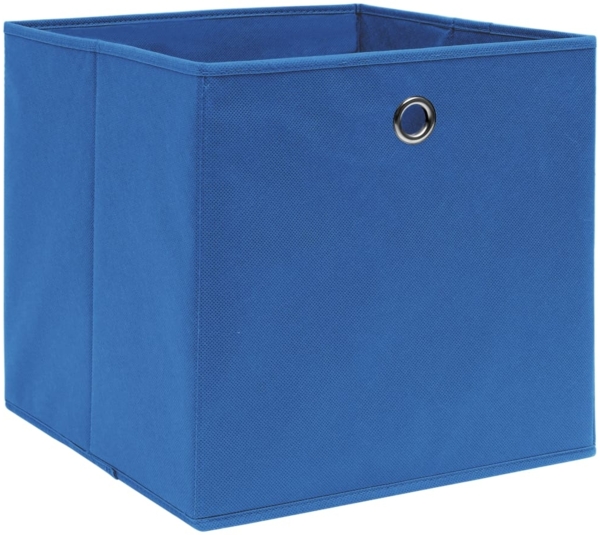 vidaXL Aufbewahrungsboxen 4 Stk. Vliesstoff 28x28x28 cm Blau 325195
