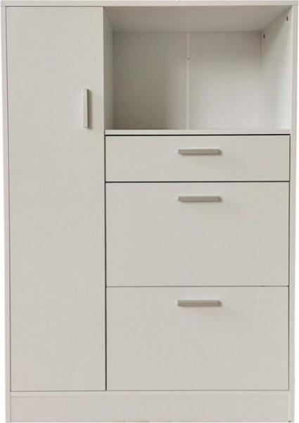 HTI-Living Hochschrank Küchenschrank Weiß Blanca L (Stück, 1-St, 1 Küchenschrank) Mehrzweckschrank Mikrowellenschrank