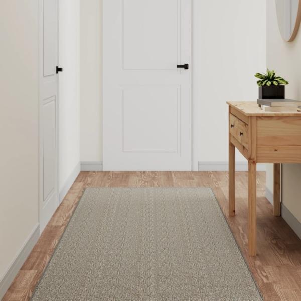 vidaXL Teppichläufer Sisal-Optik Taupe 80x200 cm