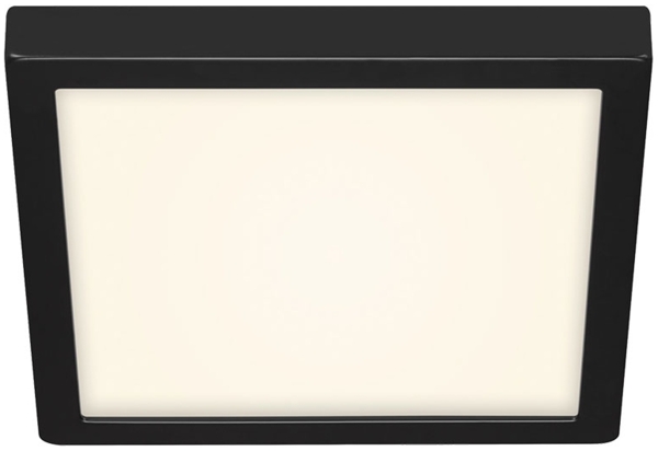 LED Deckenleuchte, Aufbaulampe, schwarz, L 30 cm