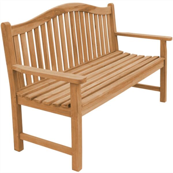 Gartenbank Catania Teak Massivholz Creme XXL extra stark 150 cm Bild 3