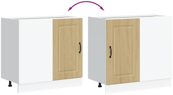 vidaXL Küchenunterschrank Kalmar Sonoma-Eiche Holzwerkstoff 854321 Bild 8