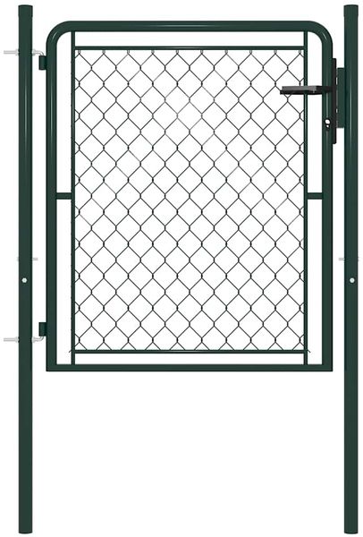 vidaXL Gartentor aus Stahl 100 x 75 cm Grün 144402