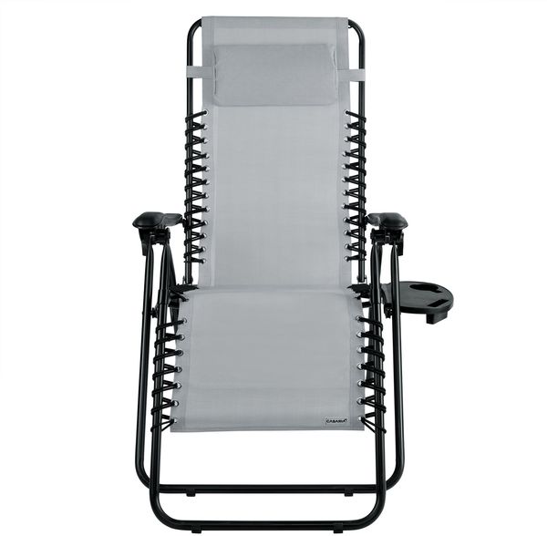 Casaria 'Luxus' Liegestuhl, 2er-Set, klappbar, grau, 113 x 165 x 65 cm Bild 9