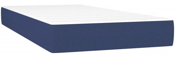 vidaXL Boxspringbett mit Matratze Blau 120x190 cm Stoff 3269894 Bild 5