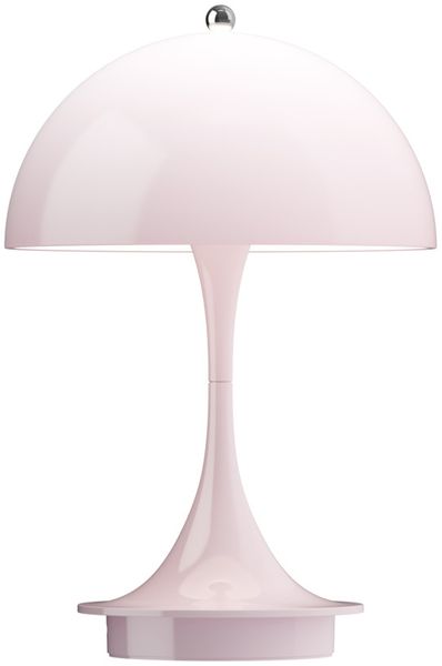 Panthella 160 tragbare Tischleuchte Opal pale rose