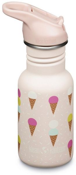 Klean Kanteen Trinkflasche Robuste Edelstahl-Kindertrinkflasche 355 ml – ideal für Schule, Kid Kanteen Kindertrinkflasche 355ml - Ice Cream