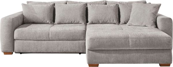 Jockenhöfer Gruppe Ecksofa Kampen L-Form, B: 288 cm, Liegefl. 153x245 cm, mit Bettfunktion, Bettkasten & Zierkissen, Federkern Bild 2