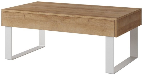 Lomadox Couchtisch CAIRNS-132, in Eiche Nb, Modern, grifflos Bild 4