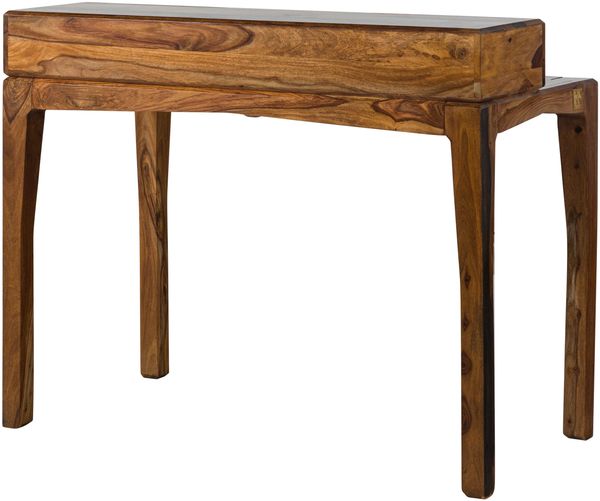 Schreibtisch Sheesham 120x60x95 dunkelbraun lackiert ANCONA #250 Bild 10