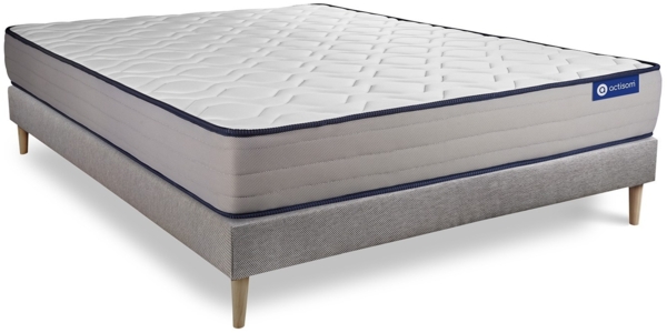 Actimemo form matratze 160x200 cm + Bettgestell mit lattenrost - Dicke : 22cm - Memory-Schaum - H4 Bild 3