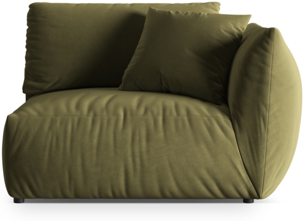 Micadoni Modul Chris Mittelgroß 1-Sitzer Rechts Samt Hellgrün