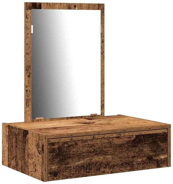 Schminktisch, Frisiertisch mit Schubladen Braun 60 x 40 x 70 cm Holzwerkstoff Bild 2