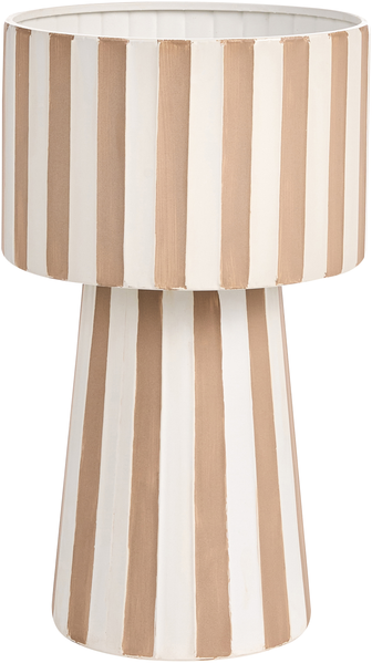 Blumenkübel BANE Metall 30 cm Weiß Beige