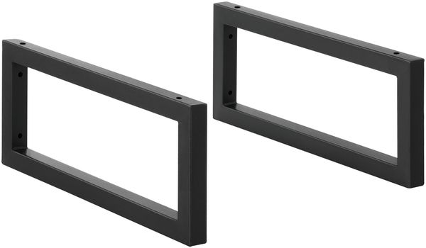 Gestell 2er-Set 50x20cm Schwarz en. casa