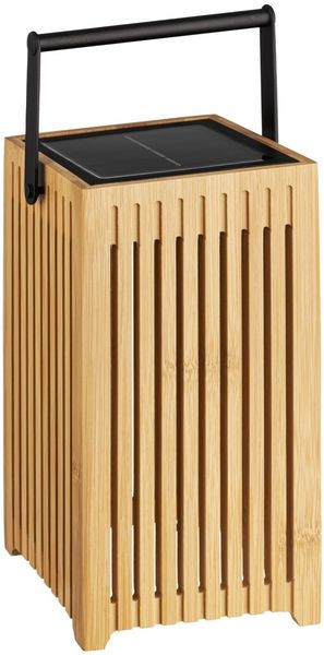 Ambia Garden Solarleuchte 'SOLARLEUCHTE', Holz braun, 12 x 24 x 12 cm, LED mit Solarbetrieb Bild 9
