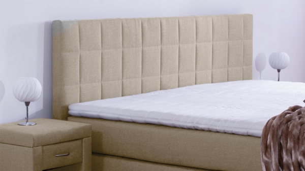 Meisterbetten Boxspringbett Inka 180x220 in WT-Beige, Matratzenbezug Nano, Komfortschaum-Topper Bild 3