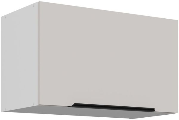 Küchen Kurzhängeschrank 60 cm COMO Kaschmir beige matt + Weiß matt Küche Küchenzeile Küchenblock Einbauküche