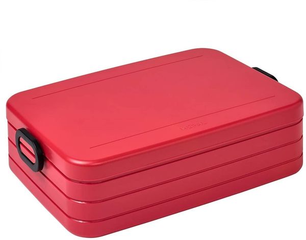 Mepal - Lunchbox Take A break large - Brotdose mit Trennwand - Geeignet für bis zu 8 butterbrote - 1500 ml - Nordic Red