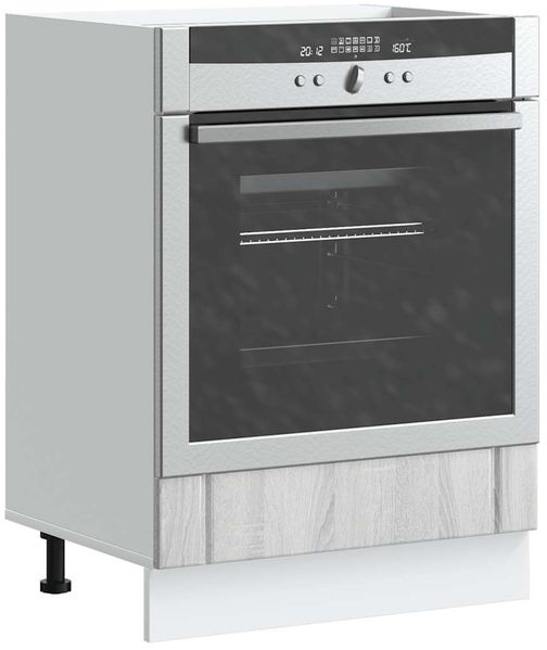 vidaXL Herdumbauschrank Lucca Grau Sonoma Holzwerkstoff 853763