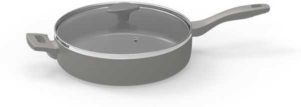 Michelino Alythia Schmorpfanne mit Glasdeckel - 28 cm in Grau