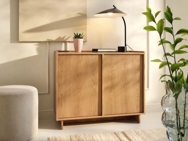 yourhouse24 Kommode Kompakte YASUMI (98 cm) – Eiche Carmel (Japandi Stil) (Einzelmöbel)