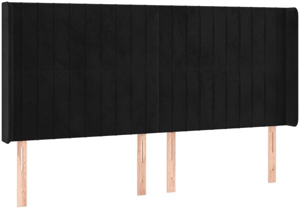 vidaXL Boxspringbett mit Matratze & LED Schwarz 200x200 cm Samt 3139705 Bild 7