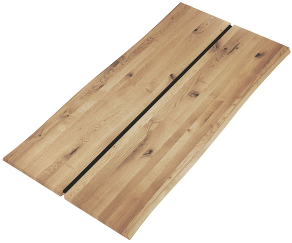 Tischplatte Danilova 180x4x90 Massivholz Wildeiche geölt