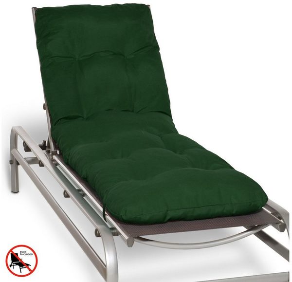 Beautissu Rollliegen Auflage Flair RL dunkelgrün, 190 x 60 x 8 cm